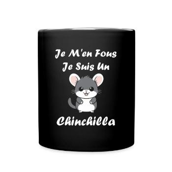 Petit chinchilla mignon - Mug uni - noir - Devant