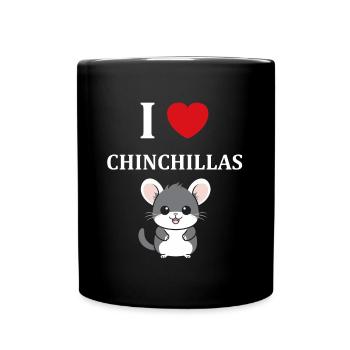 Petit chinchilla mignon - Mug uni - noir - Devant