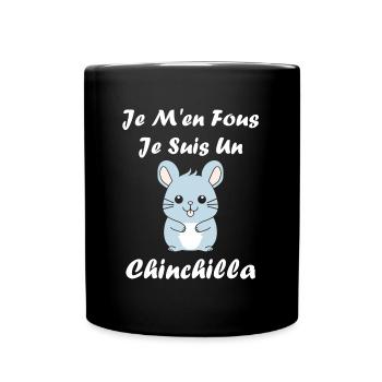 Petit chinchilla mignon - Mug uni - noir - Devant