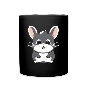 Petit chinchilla mignon - Mug uni - noir - Devant