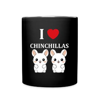 Petit chinchilla mignon - Mug uni - noir - Devant