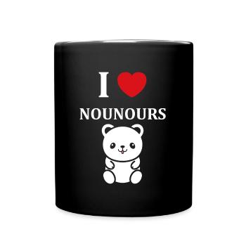Ours en peluche petit nounours - Mug uni - noir - Devant