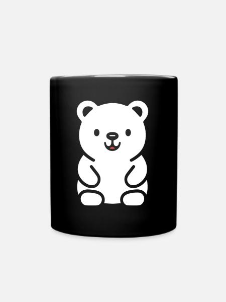 Little teddy bear teddy bear - Full Colour Mug - black