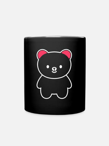 Kleiner Teddybär Teddybär - Tasse einfarbig - Schwarz