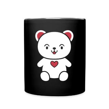 Little teddy bear teddy bear - Full Colour Mug - black - Front