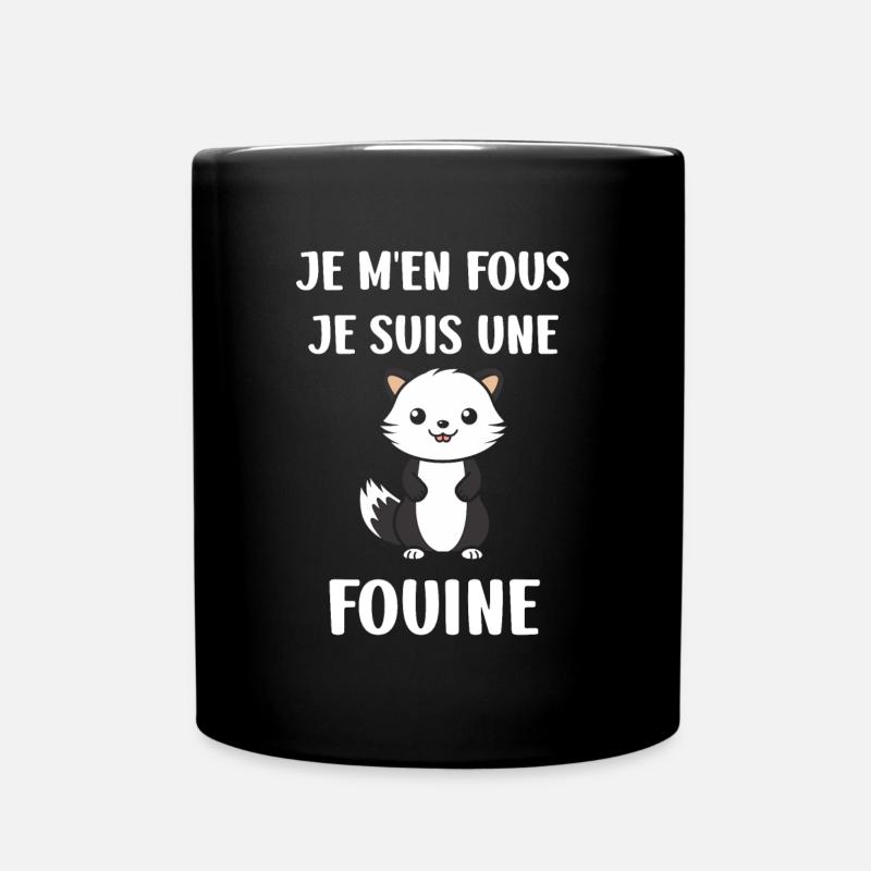 Humour petite fouine - Mug uni - noir