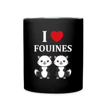 Humour petite fouine - Mug uni - noir - Devant