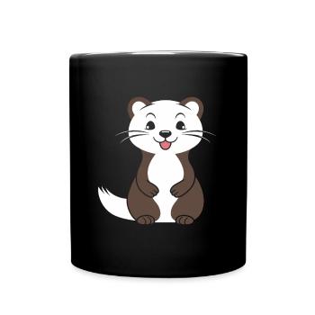 Humor little weasel - Full Colour Mug - black - Front