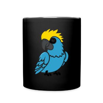 Humour petit perroquet - Mug uni - noir - Devant