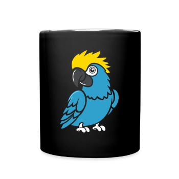 Humour petit perroquet - Mug uni - noir - Devant