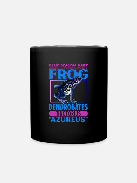 Blauer Pfeilgiftfrosch - Tasse einfarbig - Schwarz