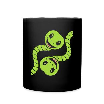Little Snake Humor - Full Colour Mug - black - Front