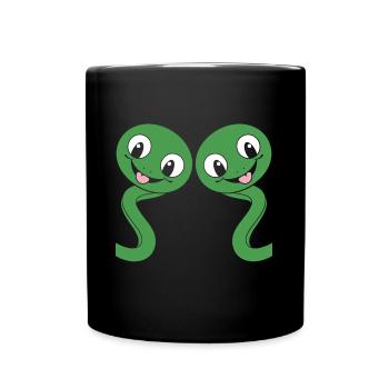 Little Snake Humor - Full Colour Mug - black - Front