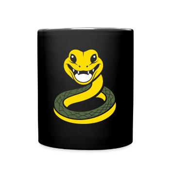 Little Snake Humor - Full Colour Mug - black - Front
