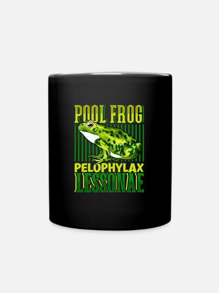 Kleiner Wasserfrosch - Tasse einfarbig - Schwarz