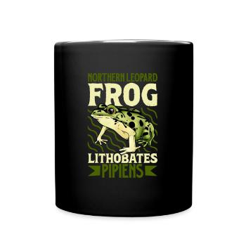 Leopardfrosch - Tasse einfarbig - Schwarz - Vorne