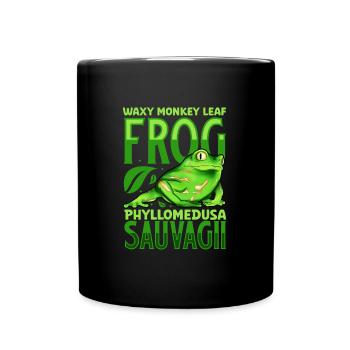 Green Maki Frog - Full Colour Mug - black - Front