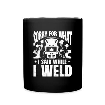 Soudage Dicton métallurgiste soudeur papa - Mug uni - noir - Devant
