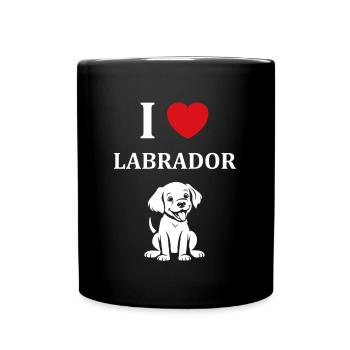 Petit chien humour labrador - Mug uni - noir - Devant