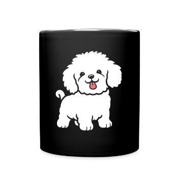 Humor Dog Small Poodle - Full Colour Mug - black - Front