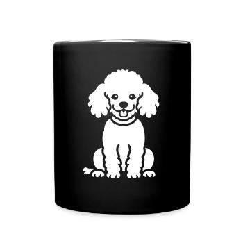 Humour chien petit caniche - Mug uni - noir - Devant