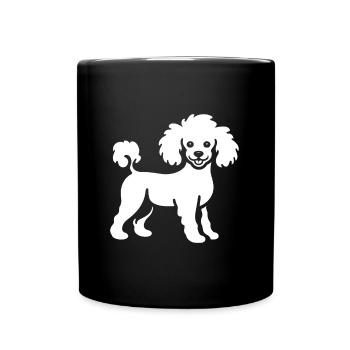 Humor Dog Small Poodle - Full Colour Mug - black - Front