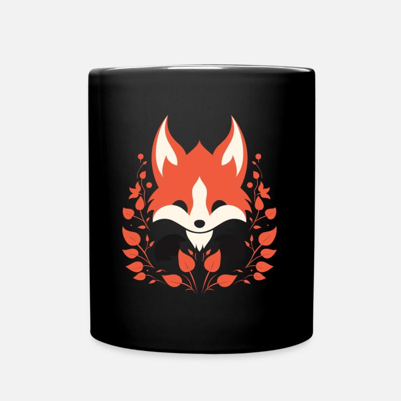 Humour petit renard japonais kitsune - Mug uni - noir