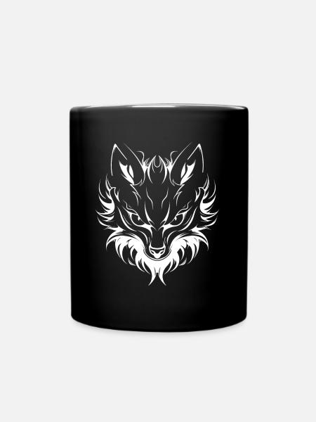 Humour petit renard japonais kitsune - Mug uni - noir