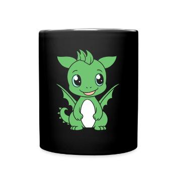Baby Dragon - Full Colour Mug - black - Front