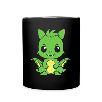 Baby Dragon - Full Colour Mug - black - Front