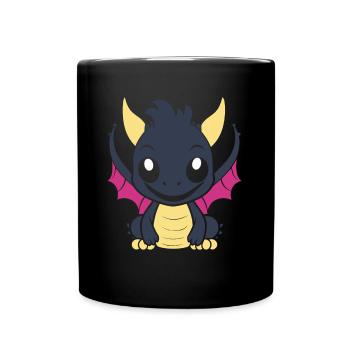 Baby Dragon - Full Colour Mug - black - Front