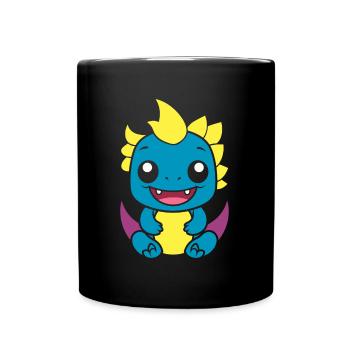 Baby Dragon - Full Colour Mug - black - Front