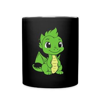 Baby Dragon - Full Colour Mug - black - Front