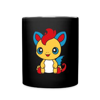 Baby Dragon - Full Colour Mug - black - Front