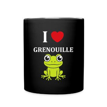Petite grenouille - Mug uni - noir - Devant