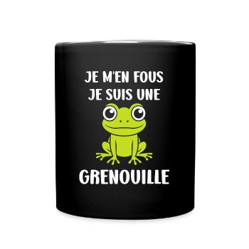 Petite grenouille - Mug uni - noir - Devant