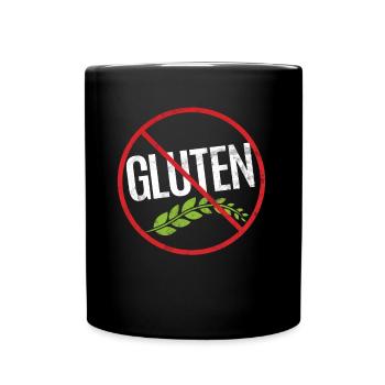 Pas de mise en garde contre les allergies au gluten Allergique - Mug uni - noir - Devant
