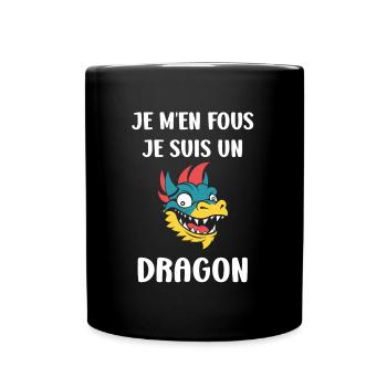 Bébé dragon - Mug uni - noir - Devant