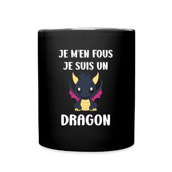 Bébé dragon - Mug uni - noir - Devant