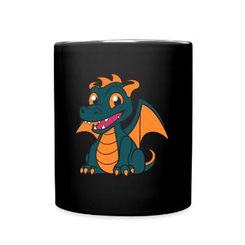 Baby Dragon - Full Colour Mug - black - Front