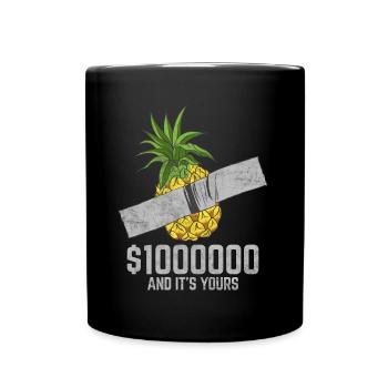Duct Tape Pineapple Fruit Lover Funny Quote - Tasse einfarbig - Schwarz - Vorne