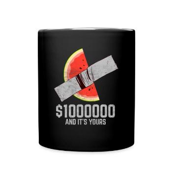 Duct Tape Watermelon Fruit Lover Funny Quote - Full Colour Mug - black - Front