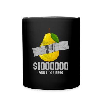 Duct Tape Pear Fruit Lover Funny Quote - Tasse einfarbig - Schwarz - Vorne