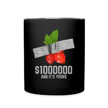 Ruban adhésif canneberge Fruit amant citation drôle - Mug uni - noir - Devant