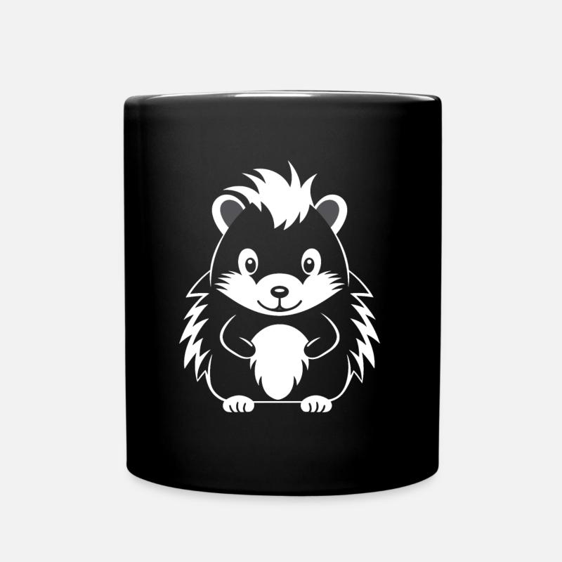 Stinktier - Tasse einfarbig - Schwarz