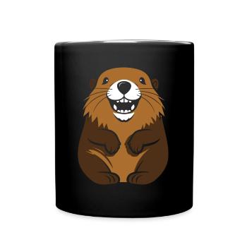 Simple Groundhog - Full Colour Mug - black - Front