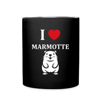 HUMOUR Bébé Marmotte - Mug uni - noir - Devant