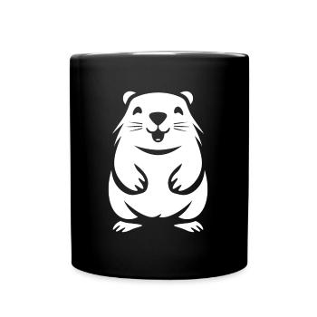 Simple Groundhog - Full Colour Mug - black - Front