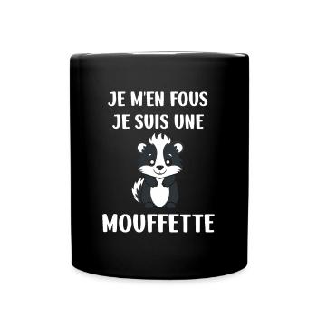 Humour Mouffette - Mug uni - noir - Devant