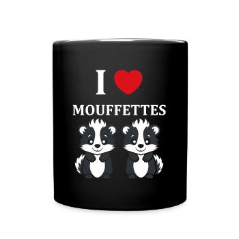 Humour Mouffette - Mug uni - noir - Devant